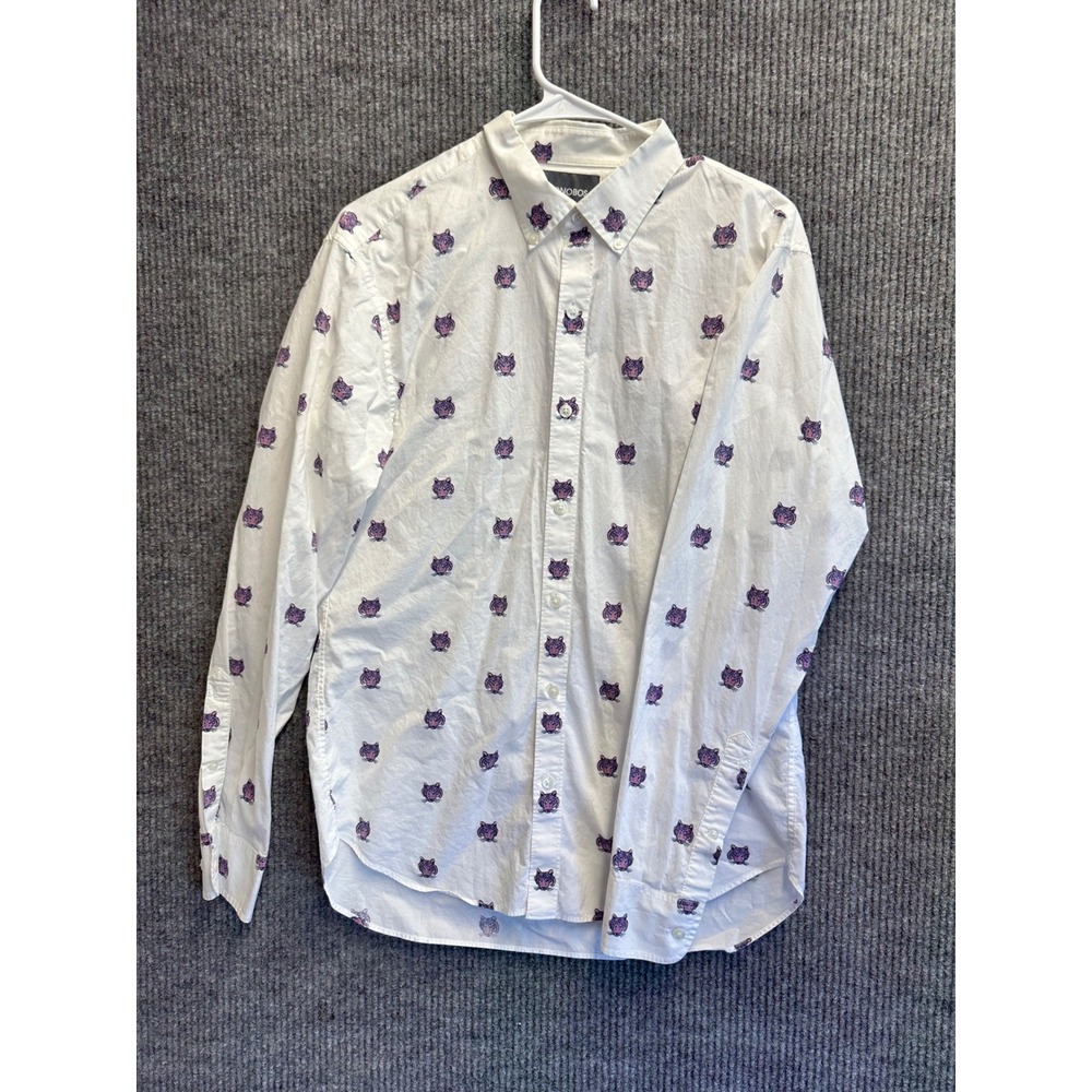 Bonobos Button Down Shirt Men Animal Motif Tigercore Collegiate Coastal Prep M